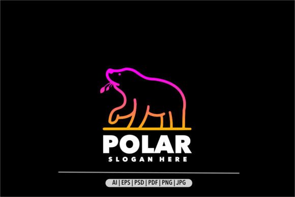 Download Polar Bear Line Art Symbol Logo - Symbol Collection