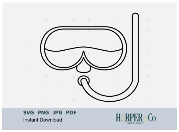 Download Snokel Outline SVG PNG Cut EPS File - Eps file Collection