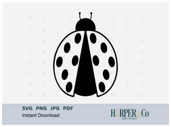 Download Ladybug Outline 2 SVG PNG Cut EPS File - Premium Resources