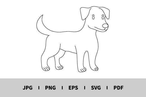 Download One Line Drawing of Dog Vector - Drawing Collection