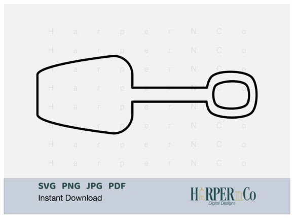 Download Sand Shovel Outline SVG PNG Cut EPS File - Premium Resources