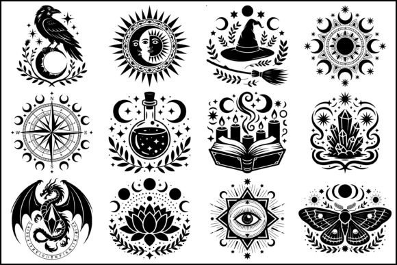 Download Mystical Witchcraft SVG Symbol Bundle - Symbol Collection